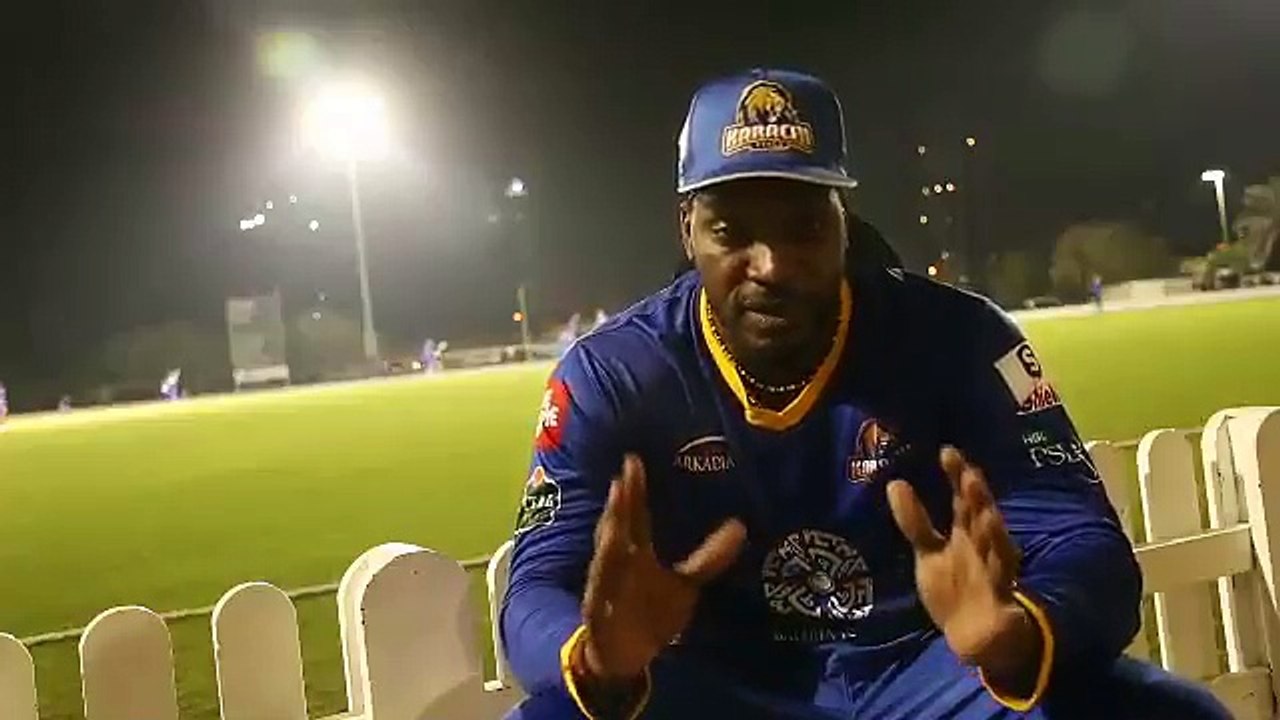 Message by Gayle for fans and supporters.