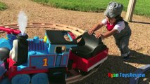 Thomas The Tank Engine Power Wheels Ride on train Thomas and Friends toy trains cars video