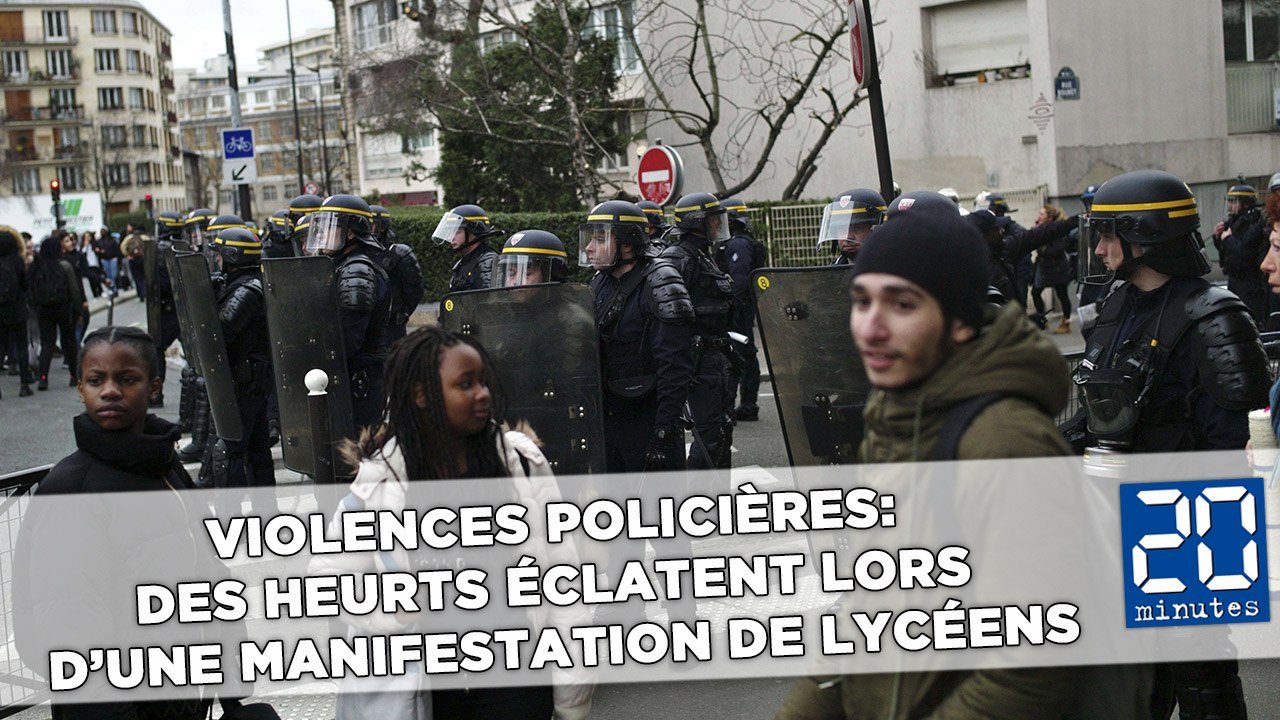 Violences policières: Des heurts éclatent lors d'une manifestation de lycéens