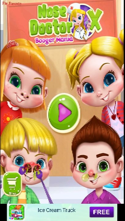 Nose Doctor X Booger Mania Tabtale Unlock All + No ADS Android İos Free Game GAMEPLAY VİDE