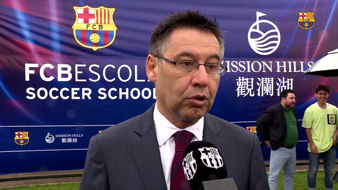 Bartomeu: We will try to teach children in China about our footballing philosophy