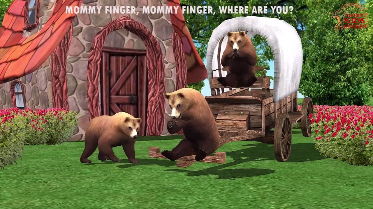 Cartoon Animals For Children Nursery Rhymes | Animals Finger Family Songs Babies