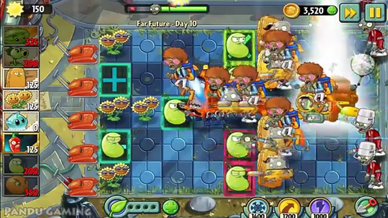 Plants vs Zombies 2 | Far Future Day 9 | Walkthrough