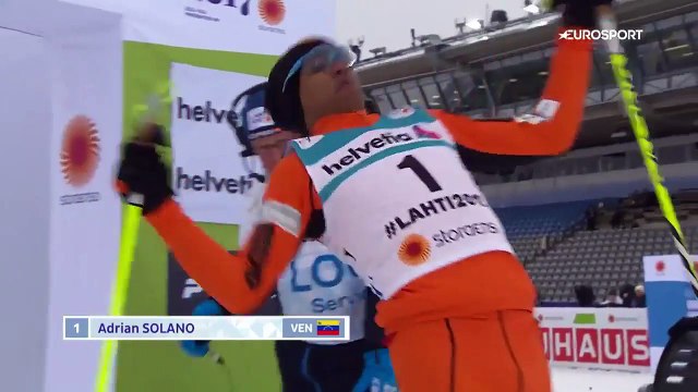 Ce skieur enchaine les gamelles pendant les championnats du monde de ski nordique
