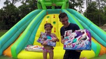BEST WATER SLIDE MIX LITTLE TIKES Biggest Slide Pool Family Fun Biggest Surprise Balloons