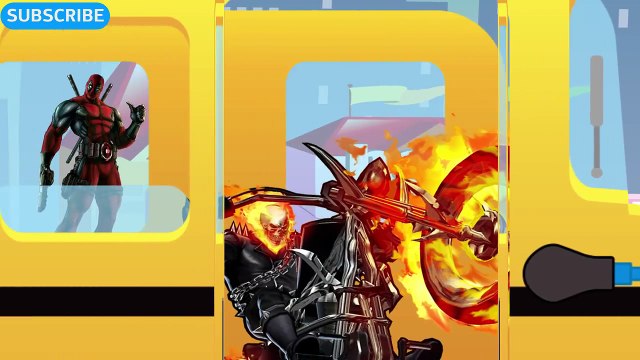 Ruedas En El Autobús | el Capitán América ruedas en el autobús de las canciones de cuna de la Colección!