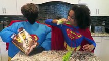 Bad Baby Fat Superman vs Supergirl - Shasha And Shiloh Fat Sumo