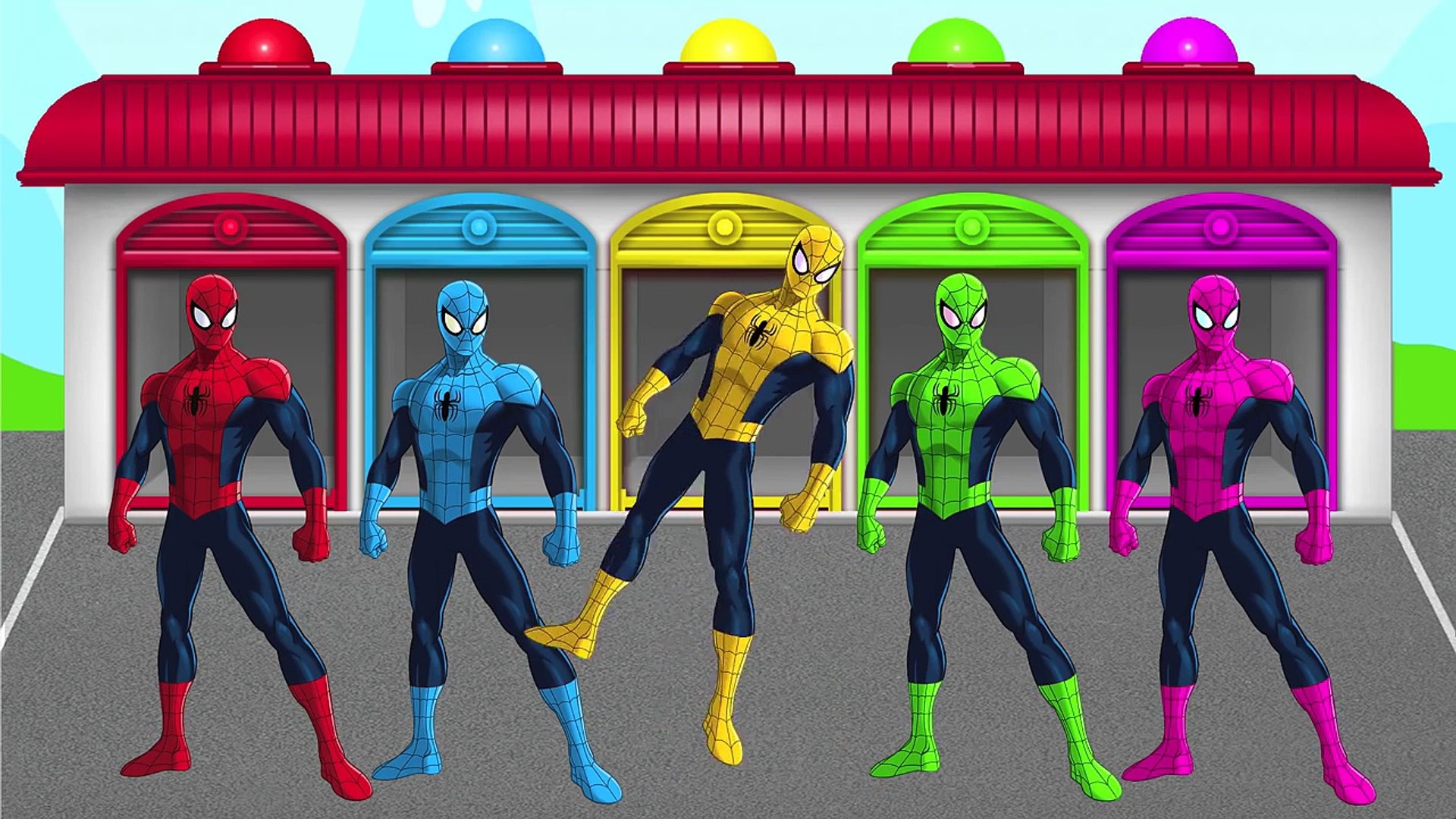HOMEM ARANHA! Aprender as cores e números! Vídeo para as crianças! TV Kids!
