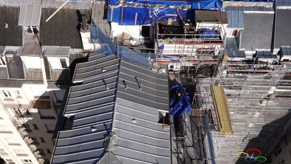 Inspection de toitures par drone