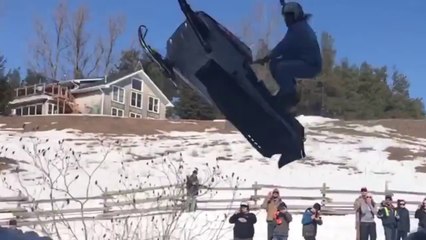 Canadian Attempts World Record Jump in Denim Suit