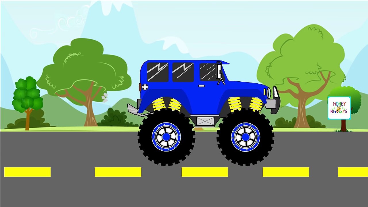 Learn Colors with Monster Trucks for Children Kids Surprise Eggs 3D Toys Color Balls DuckD