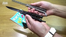 ОСТРЫЙ НОЖ-БАБОЧКА ИЗ КИТАЯ ! Balisong Butterfly Knife from China aliexpress