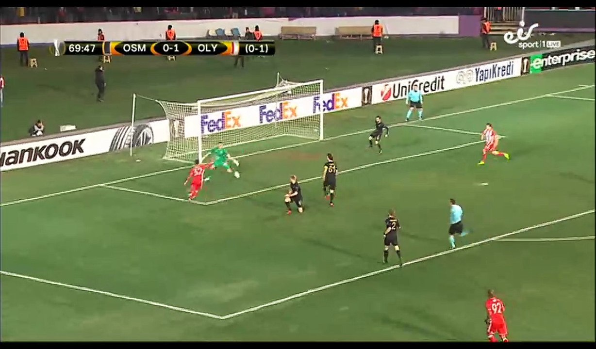Tarik Elyounoussi Goal HD - Osmanlispor 0-2 Olympiakos Piraeus - 23.02.2017