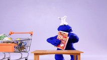 Play doh Cookie Monster Sesame Street Stop motion animation. Monstruo de las galletas