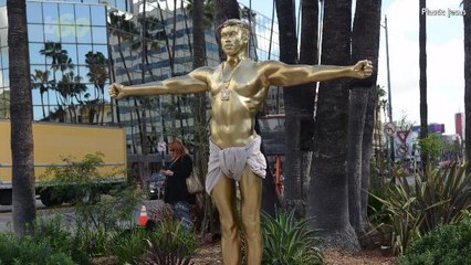 There's Now a Life-Size Statue of Kanye West as Jesus in Hollywood