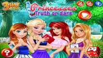 Princesses Truth or Dare - Disney Princess Elsa Anna Rapunzel and Ariel Game for Kids