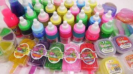 Combine Slime All the Colors Water Clay Learn Colors Slime Water Balloons DIY