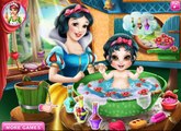 Princess Elsa Anna Barbie Snow White and Rapunzel Baby Wash Games Compilation