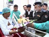 IG Durrani Visits Injured of Charsadda Attack at Lady Reading Hospital Peshawar 22.02.2017