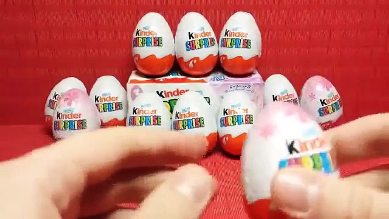 15 SURPRISE EGGS KINDER SURPRISE Disney Pixar SUPER FUN KID TOY WORLD BIG MOUTH