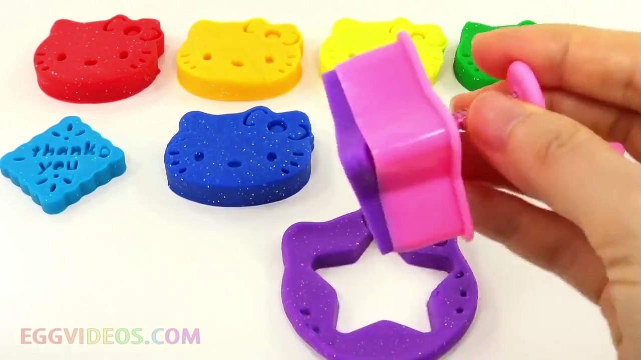 Brillo de Plastilina de Hello Kitty con la Estrella del Corazón Moldes de Galletas Creativas y Divertidas para los Niños