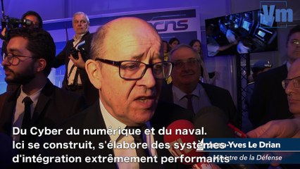 Le ministre de la Défense visite DCNS à Ollioules