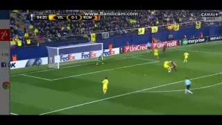 1-0 Roma vs Villarreal Stephan El Shaarawy Fantastic Goal - 23.02.2017