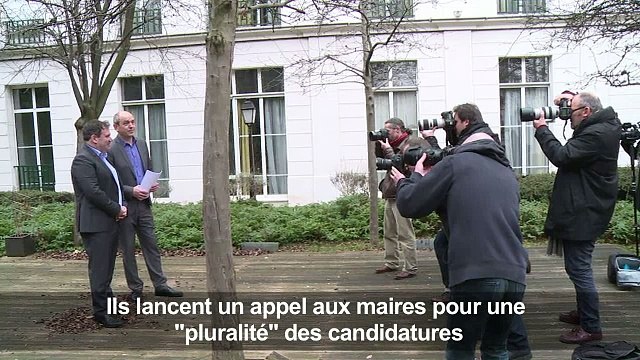 Présidentielle: les petits candidats lancent un appel aux maires