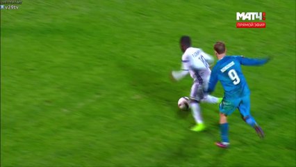 82' Yellow card Frank Acheampong Zenit Petersburg 3-0 Anderlecht 23.02.2017