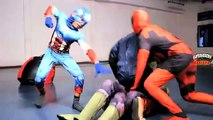 Spiderman Captain America Vs Hulk DeadPool Ice cream Short Movie Superhero Real Life Fight Video