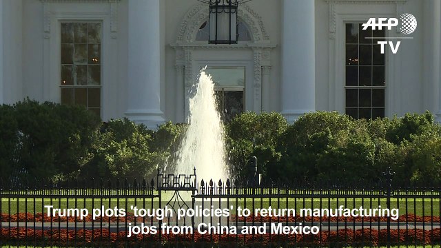 Trump plots 'tough policies' to return jobs from China