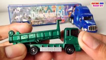 Disneyland Diamond Celebration Hauler vs TOMICA Dump Truck | Kids Cars Toys Videos HD Col