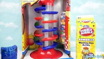 Huge Double Bubble Light UP Spiral Musical Gumball Machine! Paw Patrol CHALLENGE! Blind Ba