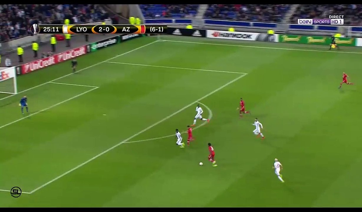 Levi Garcia Goal HD - Lyon 2-1 AZ Alkmaar - 23.02.2017