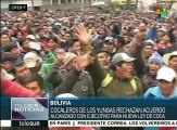 Bolivia: cocaleros de los yungas rechazan acuerdo con gobierno