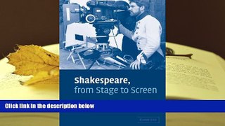 Audiobook  Shakespeare, from Stage to Screen Sarah Hatchuel  BOOK ONLINE