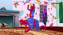 Spiderman Vs Dinosaurs Cartoons Finger Family Nursery Rhyme For Kids|Superheroes Dreaming
