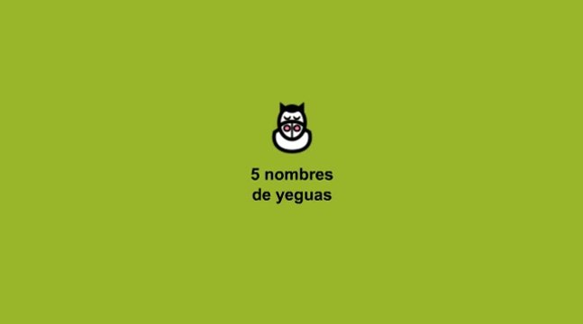 Nombres para yeguas