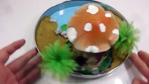 DIY How To Make Toad House Gold Kinetic Sand Slime Learn Colors Slime Clay Icecream