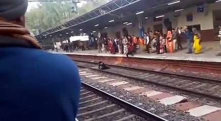 देखिए लड़की के ऊपर से गुजरी मालगाड़ी रेल :उसके बाद जो हुआ उसे देखकर आप चौक जाएंगे