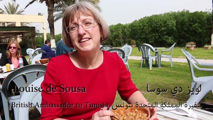 سفيرة بريطانيا في تونس: "عجبني اللبلابي وعجبني أكثر كرم التوانسة و حسن الضيافة متاعهم "