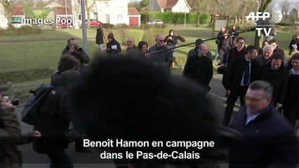 Benoît Hamon en campagne dans le Pas-de-Calais