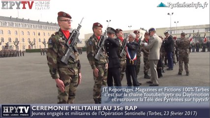 HPyTv Tarbes | Engagés et médaillés au 35e RAP (23 février 2017)