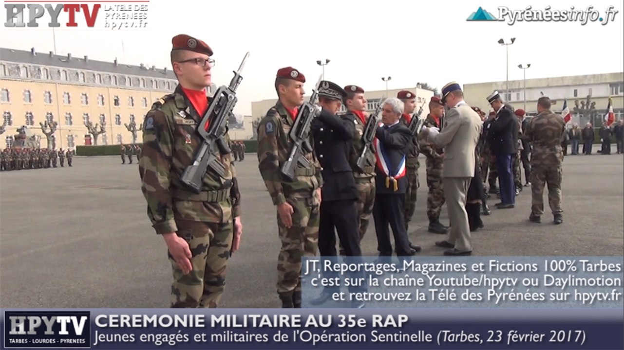 HPyTv Tarbes | Engagés et médaillés au 35e RAP (23 février 2017)
