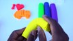 Learn Colors with Play Doh Modelling Clay Fruits Molds Fun and Creative for Kids
