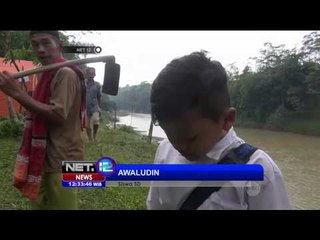 Siswa di Banten Mengantri Perahu Akibat Jembatan Ambruk - NET12
