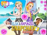 Princess Elsa and Rapunzel Snapchat Rivals if In Real Life - Competition Games For Girls