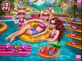Dress Up Games for Girls - Super Barbie Swimming Pool Party Games