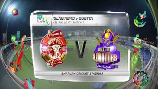 PSL 2017 Match 7- Islamabad United v Quetta Gladiators Highlights
