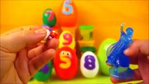 Learn Numbers 1-10 for toddlers! Number 5 Surprise eggs with Surprise toys